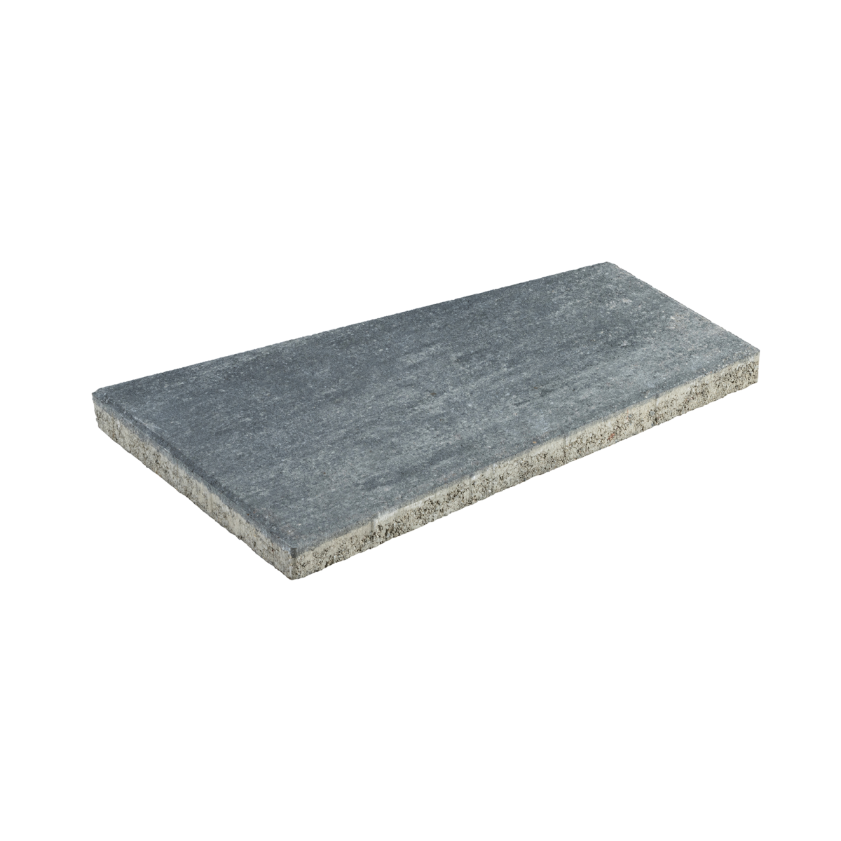 Diephaus Terrassenplatte 'T-Court Linea' Beton weiß/schwarz 50 x 30 x 4 cm