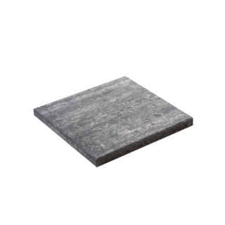 Diephaus Terrassenplatte 'T-Court Live' Beton grau/schwarz 40 x 40 x 4 cm