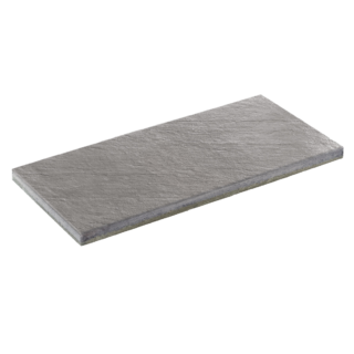 Diephaus Terrassenplatte 'T-Court Mill' Beton mittelgrau 80 x 40 x 4 cm
