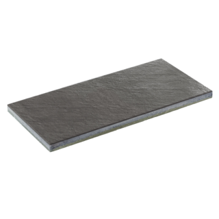 Diephaus Terrassenplatte 'T-Court Mill' Beton schwarz 80 x 40 x 4 cm