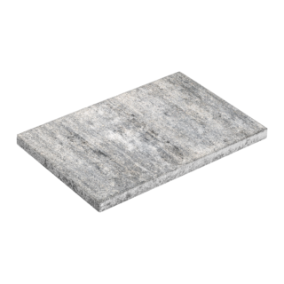Diephaus Terrassenplatte 'T-Court Solid' weiß/schwarz 60 x 40 x 4 cm