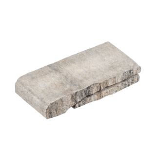 Diephaus Terrassenplatte 'T-Wall Organic' muschelkalkfarben 40 x 18 x 8 cm