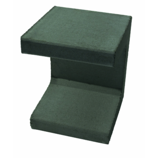 Diephaus U-Stein Beton anthrazitfarben 40 x 40 x 40 cm