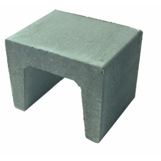 Diephaus U-Stein Beton grau 40 x 40 x 40 cm