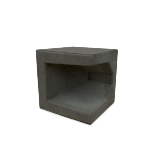 Diephaus U-Stein-Ecke Beton anthrazit 40 x 40 x 40 cm