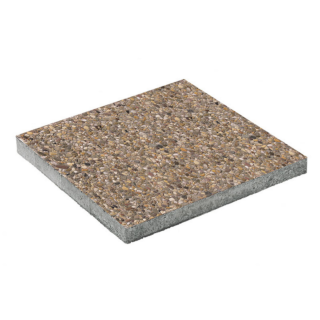 Diephaus Waschbetonplatte Beton/Flusskies 50 x 50 x 4 cm