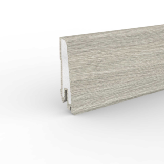Doellken Hartschaumleiste 'Cubica 60 sk' eichefarben grau 250 x 6 x 1,4 cm