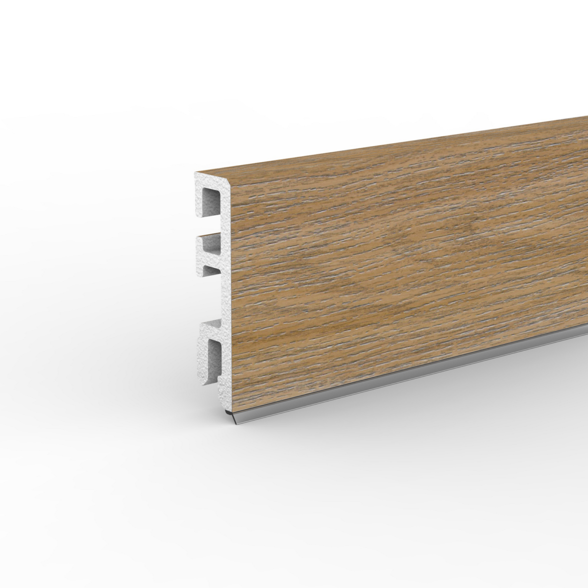 Doellken Hartschaumleiste 'Cubica 60 sk' eichefarben padua 250 x 6 x 1,4 cm