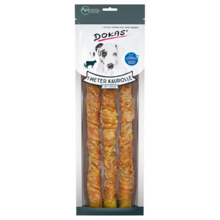 Dokas Hundesnack 1 Meter Kaurolle - 315 g Ente