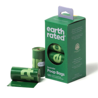 Earth Rated Hundekotbeutel Rollen - 8 Rollen à 15 Beutel, Ohne Duft (120 Beutel)