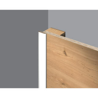 EGGER Abdeckleiste 'DecoWall AL201' weiß 2400 x 6 x 25mm