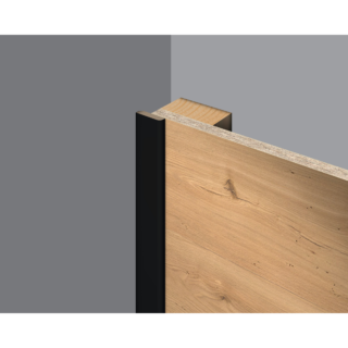 EGGER Abdeckleiste 'DecoWall AL537' schwarz 2400 x 6 x 25mm