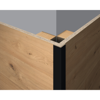 EGGER Faltleiste 'DecoWall FL537' schwarz 2400 x 22 x 22mm