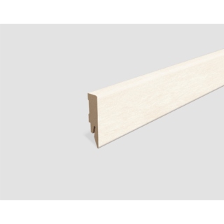 EGGER Sockelleiste 'L674' Marmor weiss 2400 x 58 x 14 mm