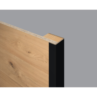 EGGER Winkelleiste 'DecoWall WL537' schwarz 2400 x 22 x 45mm