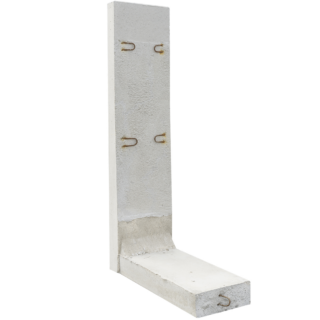 EHL L-Stein Beton grau 110 x 50 x 205 cm