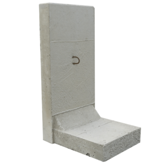 EHL L-Stein Beton grau 55 x 50 x 105 cm