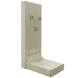 EHL L-Stein Beton grau 70 x 50 x 130 cm