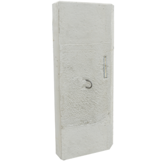 EHL L-Stein Ecke Beton grau 50 x 50 x 105 cm 2-teilig