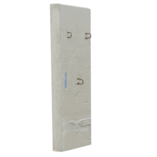 EHL L-Stein Ecke Beton grau 50 x 50 x 130 cm 2-teilig