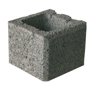 EHL Mauerstein 'Planomur' grau 25 x 25 x 20 cm
