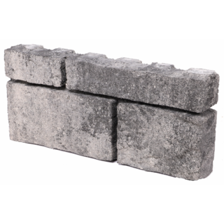 EHL Mauerstein 'Tribus Quada' grau/anthrazit 40 x 18 x 6,7 cm