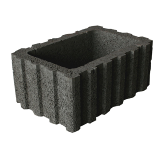 EHL Pflanzstein 'Rasterflor' Beton anthrazit 60 x 40 x 25 cm