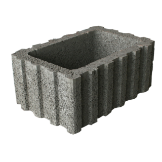 EHL Pflanzstein 'Rasterflor' Beton grau 60 x 40 x 25 cm