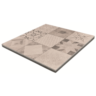 EHL Terrassenplatte 'Mosaik' grau 60 x 60 x 4 cm