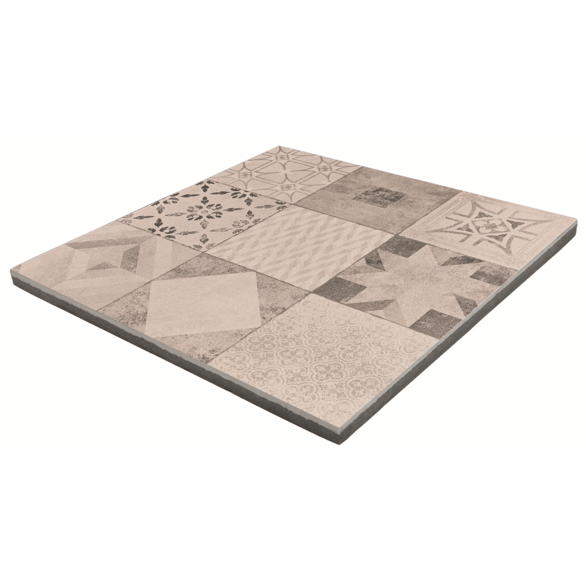 EHL Terrassenplatte 'Mosaik' grau 60 x 60 x 4 cm