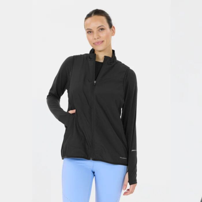 Endurance Comay Damen Laufweste 36 Schwarz, Bequeme Trainings- und Outdoor-Weste für Ausdauertraining