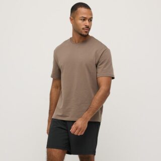 EYDA Ben Cotton SS Tee Gr. S Braun Herren