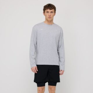 EYDA Fred Long Sleeve Tee Gr. L Grau Herren