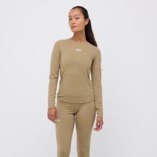 EYDA Shavanna Thermal LS Tee Gr. L Braun Damen