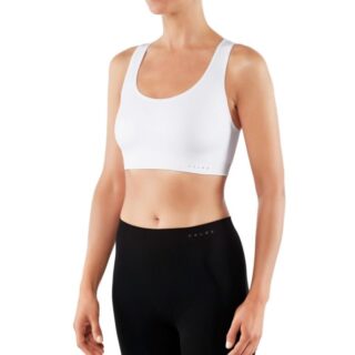 FALKE® Madison Lav Support Sports-BH XS Weiß – Bequemer, stilvoller Sport-BH für Laufen und Training mit optimalem Halt