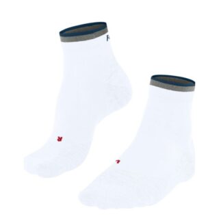 FALKE® RU4 Endurance Reflektierende Lauf-Socken Weiß, Gr. 46-48 – Komfort, Sichtbarkeit & Halt beim Training