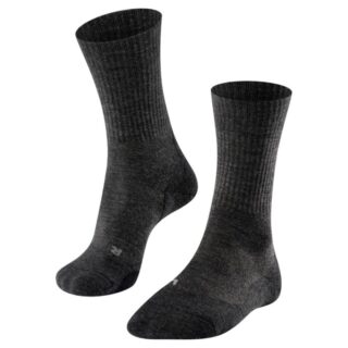 FALKE® TK2 Explore Wollsocken Herren Gr. 39-41 Schwarz/Grau - Optimal für Outdoor-Aktivitäten
