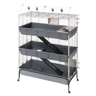 Ferplast Kleintierkäfig Vital 120 3-stöckig - L 120 x B 60 x H 167 cm