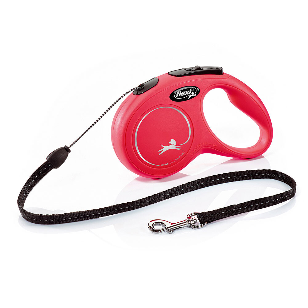 flexi New Classic Seil-Leine S rot,