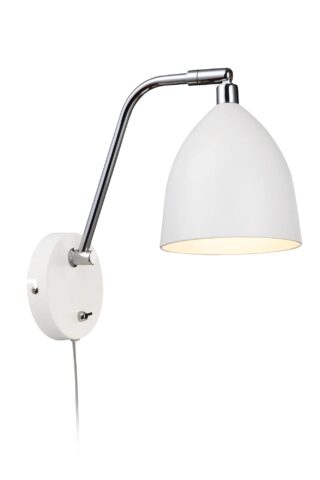 Fredrikshamn Wandleuchte Weiß/Chrom