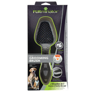 FURminator Doppelbürste - L 21 x B 6,5 x H 4 cm