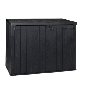 Gartenbox 'Stora Way Plus 2' Polypropylen anthrazit 178 x 140 x 109 cm
