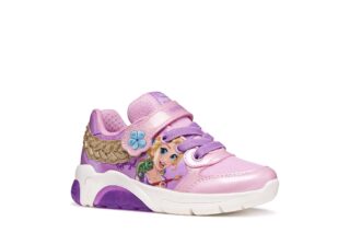 Geox Sneaker "J FADINLIGHT GIRL DISNEY PRINCESS RAPUNZEL" Halbschuh mit Blinkfunktion, Größenschablone zum Download