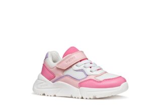 Geox Sneaker "J LOFTUS GIRL" Klettschuh mit bunten Kontrastbesätzen, Größenschablone zum Download