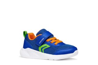 Geox Sneaker "J SPRINTYE BOY" Halbschuh mit bunten Besätzen, Größenschablone zum Download
