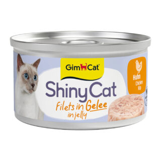 GimCat ShinyCat Filet in Jelly 6 x 70 g - Thunfisch & Garnelen