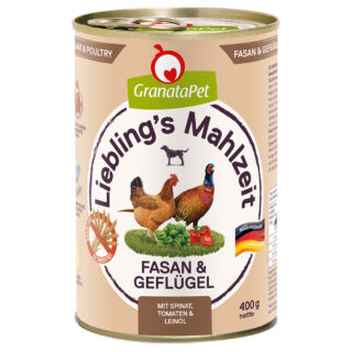GranataPet Liebling's Mahlzeit 6 x 400 g - Angus Rind & Kürbis