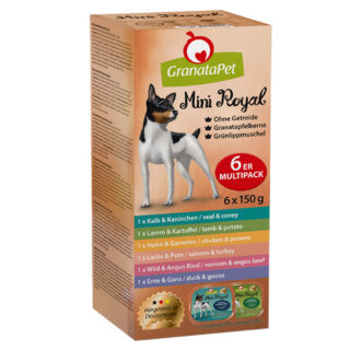 GranataPet Mini Royal 6 x 150 g Schale Mixpaket - Mixpaket (6 Sorten)
