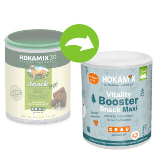 GRAU HOKAMIX Vitality Booster Snack - Sparpaket: 2 x 800 g - Mini