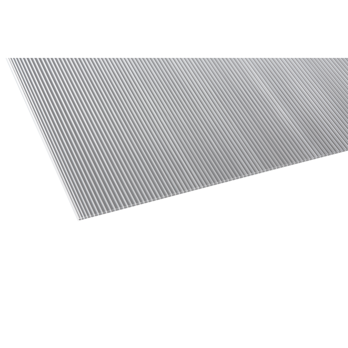 Gutta PC-Hohlkammerplatte transparent 200 x 105 x 0,45 cm
